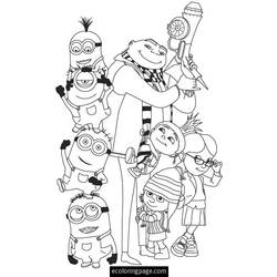 Coloring page: Minions (Animation Movies) #72106 - Free Printable Coloring Pages