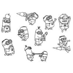 Coloring page: Minions (Animation Movies) #72124 - Printable coloring pages