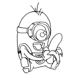 Coloring page: Minions (Animation Movies) #72147 - Printable coloring pages