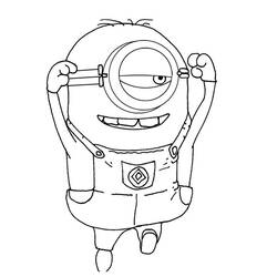 Coloring page: Minions (Animation Movies) #72152 - Free Printable Coloring Pages