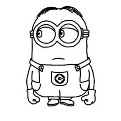 Coloring page: Minions (Animation Movies) #72158 - Printable coloring pages