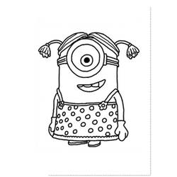 Coloring page: Minions (Animation Movies) #72159 - Printable coloring pages