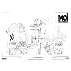 Coloring page: Minions (Animation Movies) #72186 - Free Printable Coloring Pages