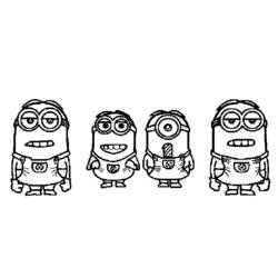 Coloring page: Minions (Animation Movies) #72206 - Printable coloring pages