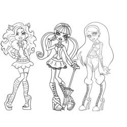 Coloring page: Monster High (Animation Movies) #24819 - Printable coloring pages