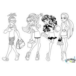 Coloring page: Monster High (Animation Movies) #24865 - Printable coloring pages