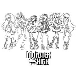 Coloring page: Monster High (Animation Movies) #24876 - Printable coloring pages