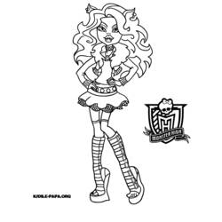 Coloring page: Monster High (Animation Movies) #24886 - Free Printable Coloring Pages