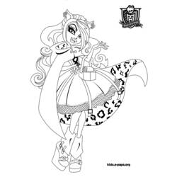 Coloring page: Monster High (Animation Movies) #24933 - Printable coloring pages