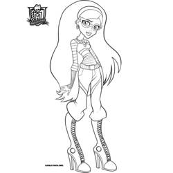 Coloring page: Monster High (Animation Movies) #24969 - Free Printable Coloring Pages