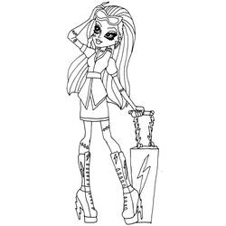 Coloring page: Monster High (Animation Movies) #25003 - Printable coloring pages