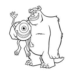 Coloring page: Monsters Inc. (Animation Movies) #132311 - Free Printable Coloring Pages