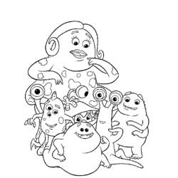 Coloring page: Monsters Inc. (Animation Movies) #132322 - Free Printable Coloring Pages