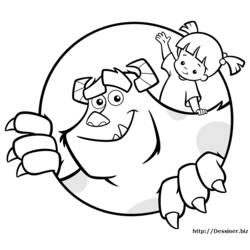 Coloring page: Monsters Inc. (Animation Movies) #132341 - Printable coloring pages