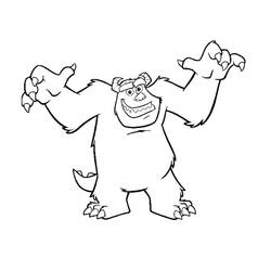 Coloring page: Monsters Inc. (Animation Movies) #132361 - Printable coloring pages