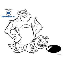 Coloring page: Monsters Inc. (Animation Movies) #132369 - Printable coloring pages