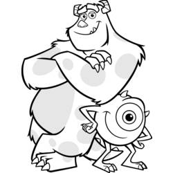 Coloring page: Monsters Inc. (Animation Movies) #132386 - Printable coloring pages