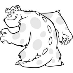 Coloring page: Monsters Inc. (Animation Movies) #132404 - Printable coloring pages