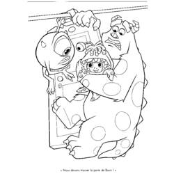 Coloring page: Monsters Inc. (Animation Movies) #132415 - Free Printable Coloring Pages