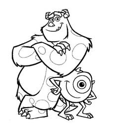 Coloring page: Monsters Inc. (Animation Movies) #132430 - Printable coloring pages