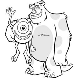 Coloring page: Monsters Inc. (Animation Movies) #132471 - Printable coloring pages