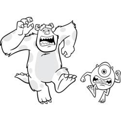 Coloring page: Monsters Inc. (Animation Movies) #132489 - Printable coloring pages