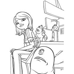 Coloring page: Monsters vs Aliens (Animation Movies) #206190 - Free Printable Coloring Pages