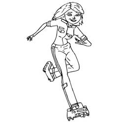 Coloring pages: Monsters vs Aliens - Free Printable Coloring Pages