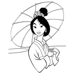Coloring page: Mulan (Animation Movies) #133611 - Printable coloring pages