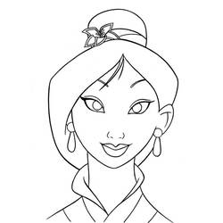 Coloring page: Mulan (Animation Movies) #133615 - Printable coloring pages