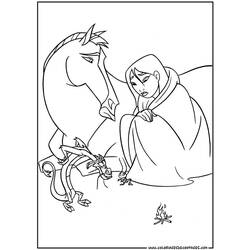 Coloring page: Mulan (Animation Movies) #133622 - Printable coloring pages