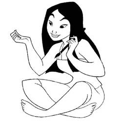 Coloring page: Mulan (Animation Movies) #133625 - Printable coloring pages