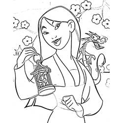 Coloring page: Mulan (Animation Movies) #133633 - Printable coloring pages