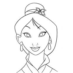 Coloring page: Mulan (Animation Movies) #133637 - Printable coloring pages