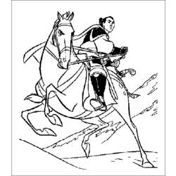 Coloring page: Mulan (Animation Movies) #133649 - Printable coloring pages