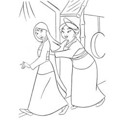 Coloring page: Mulan (Animation Movies) #133651 - Printable coloring pages
