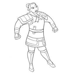 Coloring page: Mulan (Animation Movies) #133653 - Printable coloring pages