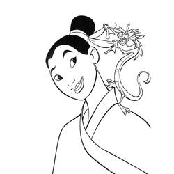 Coloring page: Mulan (Animation Movies) #133655 - Printable coloring pages