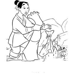 Coloring page: Mulan (Animation Movies) #133661 - Printable coloring pages