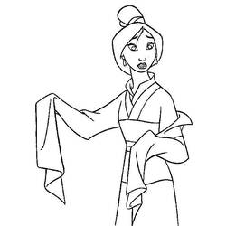 Coloring page: Mulan (Animation Movies) #133665 - Printable coloring pages