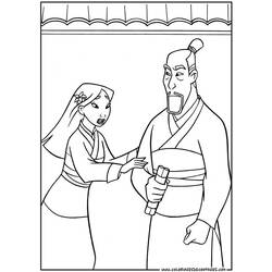 Coloring page: Mulan (Animation Movies) #133666 - Printable coloring pages