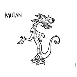 Coloring page: Mulan (Animation Movies) #133667 - Printable coloring pages