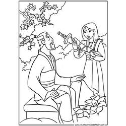 Coloring page: Mulan (Animation Movies) #133669 - Printable coloring pages