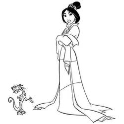Coloring page: Mulan (Animation Movies) #133671 - Printable coloring pages