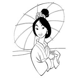 Coloring page: Mulan (Animation Movies) #133674 - Printable coloring pages