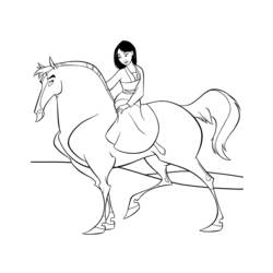 Coloring page: Mulan (Animation Movies) #133677 - Printable coloring pages