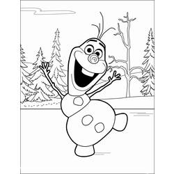 Coloring pages: Olaf - Printable Coloring Pages