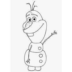 Coloring page: Olaf (Animation Movies) #170200 - Free Printable Coloring Pages
