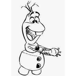 Coloring page: Olaf (Animation Movies) #170205 - Free Printable Coloring Pages