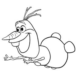 Coloring page: Olaf (Animation Movies) #170213 - Free Printable Coloring Pages